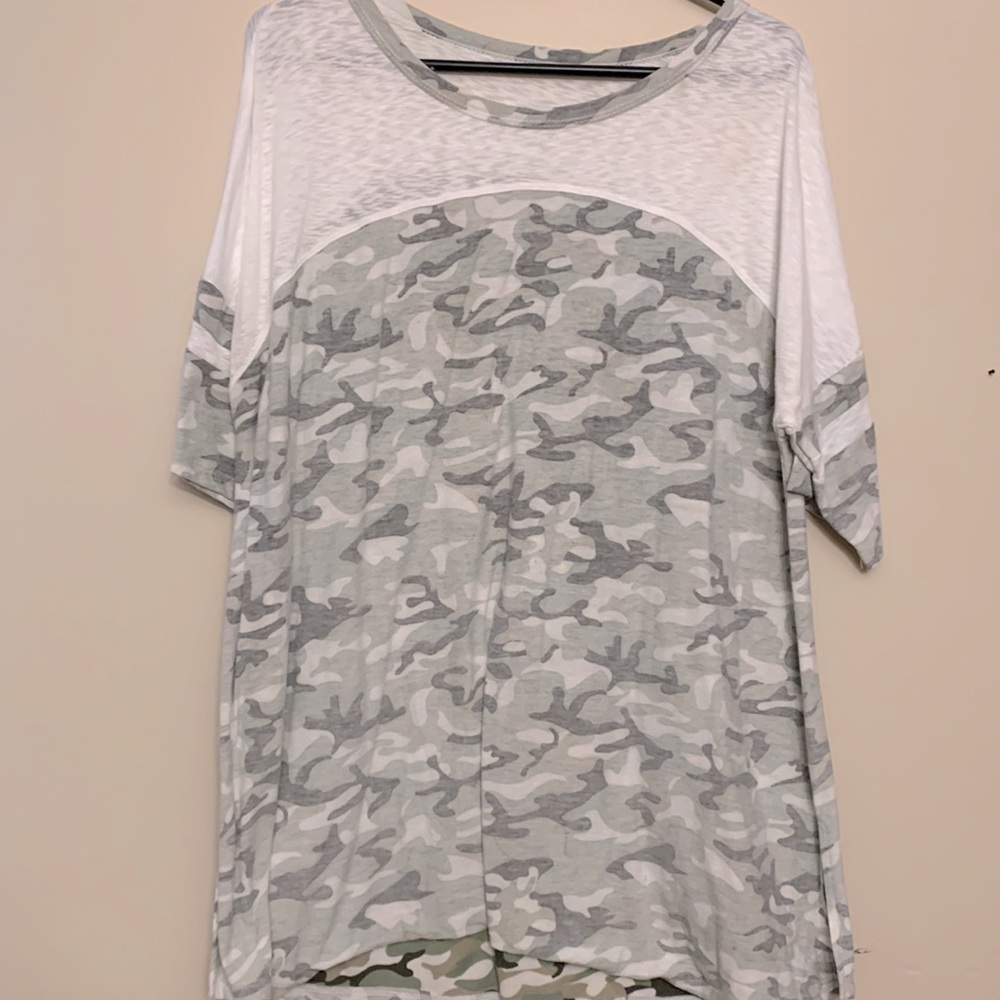 Camo t shirt.